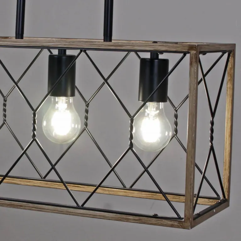 Подвесная люстра Illumico IL1008-3LL-05 BK Wood в Нижнем Новгороде