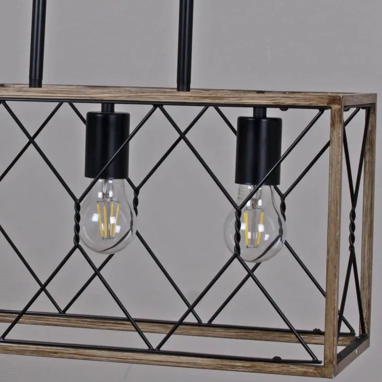 Подвесная люстра Illumico IL1008-3LL-05 BK Wood в Нижнем Новгороде