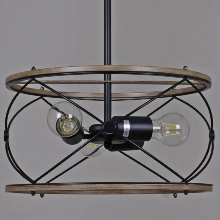 Подвесная люстра Illumico IL1008-3P-05 BK Wood в Нижнем Новгороде