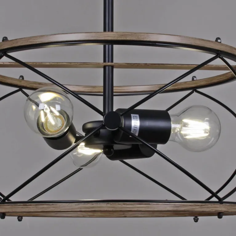 Подвесная люстра Illumico IL1008-3P-05 BK Wood в Нижнем Новгороде