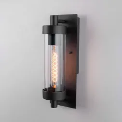 Уличный настенный светильник Elektrostandard Pipe D 35151/D чёрный 4690389183737