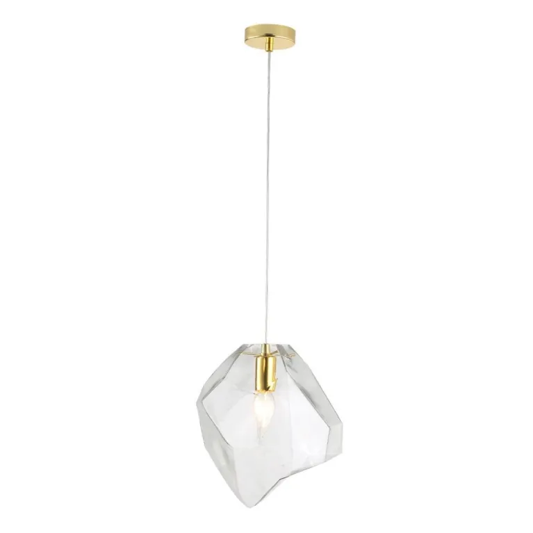 Подвесной светильник Crystal Lux NUESTRO SP1 GOLD/TRANSPARENT в Нижнем Новгороде