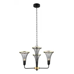 Подвесная люстра Lumien Hall Ивес 4017/3P-BK-GD