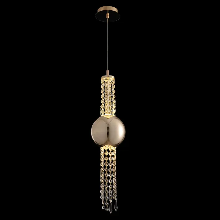 Подвесной светильник Crystal Lux NAVAJO SP3W LED GOLD в Нижнем Новгороде