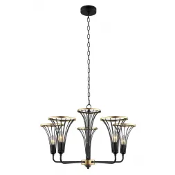 Подвесная люстра Lumien Hall Ивес 4017/5P-BK-GD