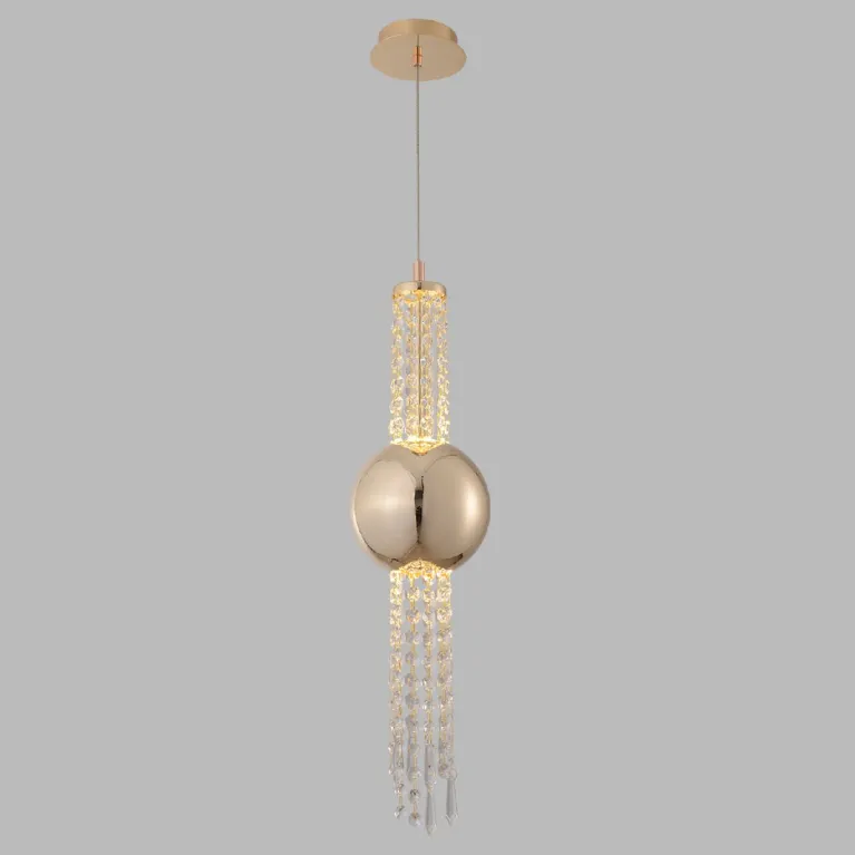 Подвесной светильник Crystal Lux NAVAJO SP3W LED GOLD в Нижнем Новгороде