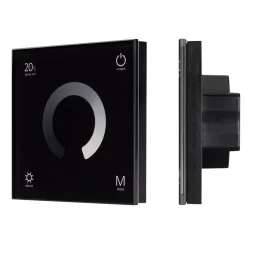 Панель Arlight Smart-P4-Dim-G-IN Black (12-24V, 4x3A, Sens, 2.4G) 034778