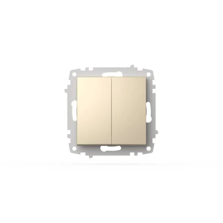 Выключатель двухклавишный ELBI Zena Vega 609-012500-202 в Нижнем Новгороде