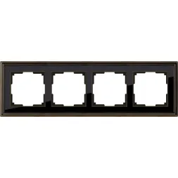 Рамка Palacio на 4 поста бронза/черный WL17-Frame-04 4690389103711