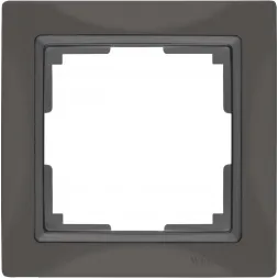 Рамка Snabb Basic на 1 пост серо-коричневый WL03-Frame-01 4690389099038