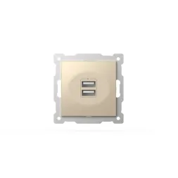 Розетка USB 5V 2,1A 2-я ELBI Zena Vega 609-012500-143