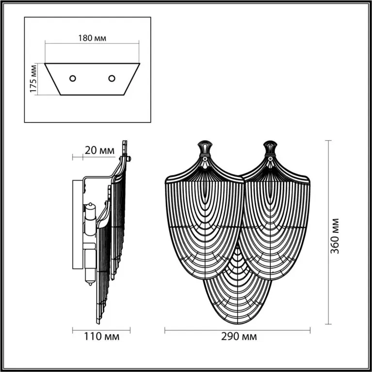 Бра Odeon Light PORCELA 5051/3W в Нижнем Новгороде