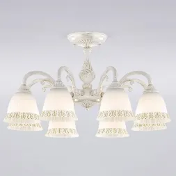 Потолочная люстра Eurosvet Campina 60107/8 белый с золотом