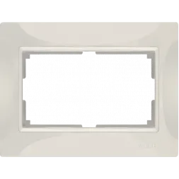 Рамка Snabb для двойной розетки слоновая кость basic WL03-Frame-01-DBL-ivory 4690389116995