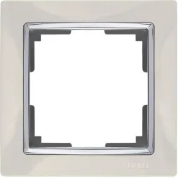 Рамка Snabb на 1 пост слоновая кость WL03-Frame-01-ivory 4690389046308