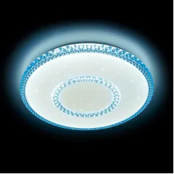 Потолочный светодиодный светильник Ambrella light Orbital Crystal F99 BL 96W D500