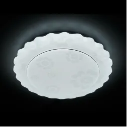 Потолочный светодиодный светильник Ambrella light Orbital Design F140 WH 96W D500
