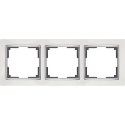 Рамка Snabb на 3 поста белая WL03-Frame-03-white 4690389046124