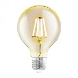 Лампа светодиодная филаментная Eglo E27 4W 2200К янтарь 11556