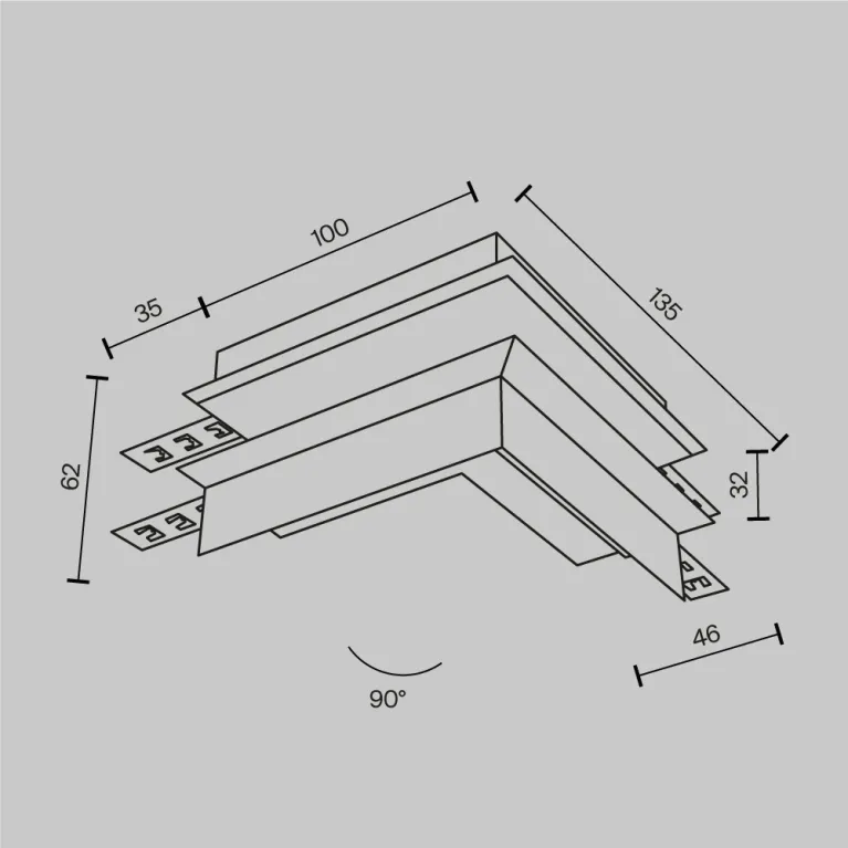 Коннектор внешний встраиваемый Maytoni Magnetic track system Exility TRA34CO-42W в Нижнем Новгороде