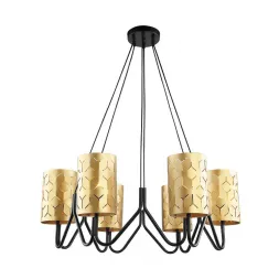 Подвесная люстра Lumien Hall Нерей 4001/6P-BK-GD