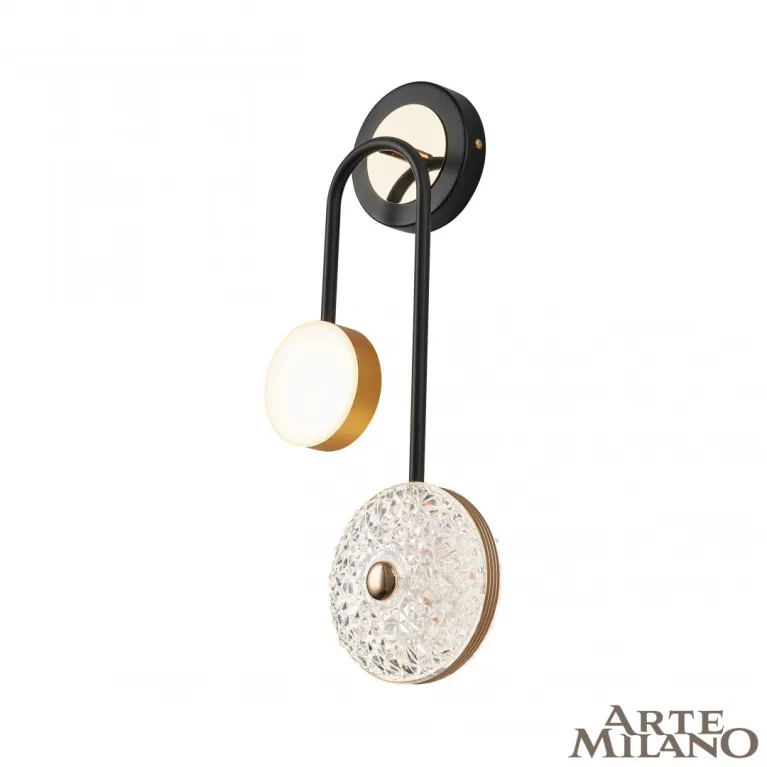 Настенный светильник Arte Milano Ferrara 279169/2B BK/GD в Нижнем Новгороде
