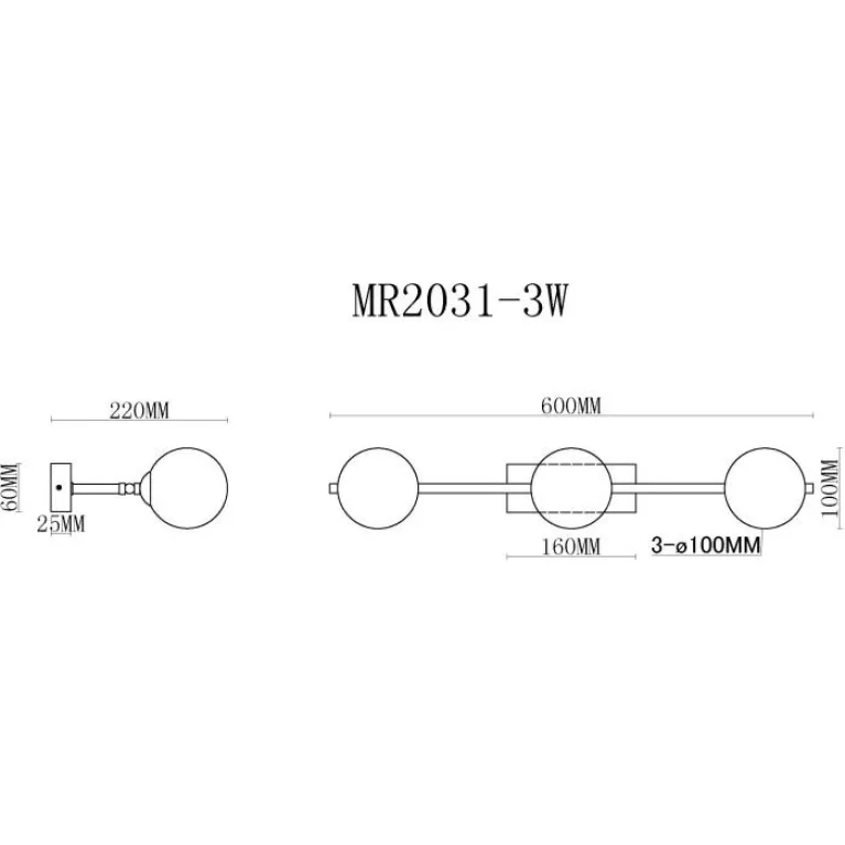 Бра MyFar Valency MR2031-3W в Нижнем Новгороде