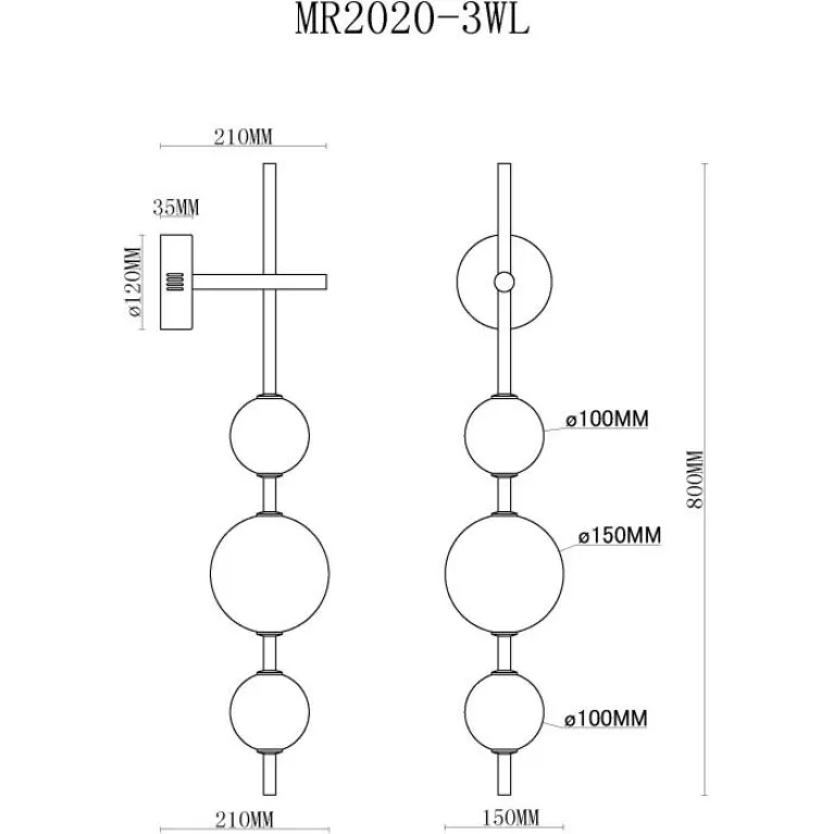 Бра MyFar Violla MR2020-3WL в Нижнем Новгороде