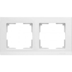 Рамка Stark на 2 поста белый WL04-Frame-02-white 4690389047114