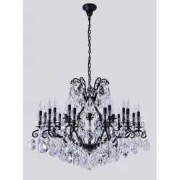 Подвесная люстра Crystal Lux Magnifico SP19 Black/Transparent