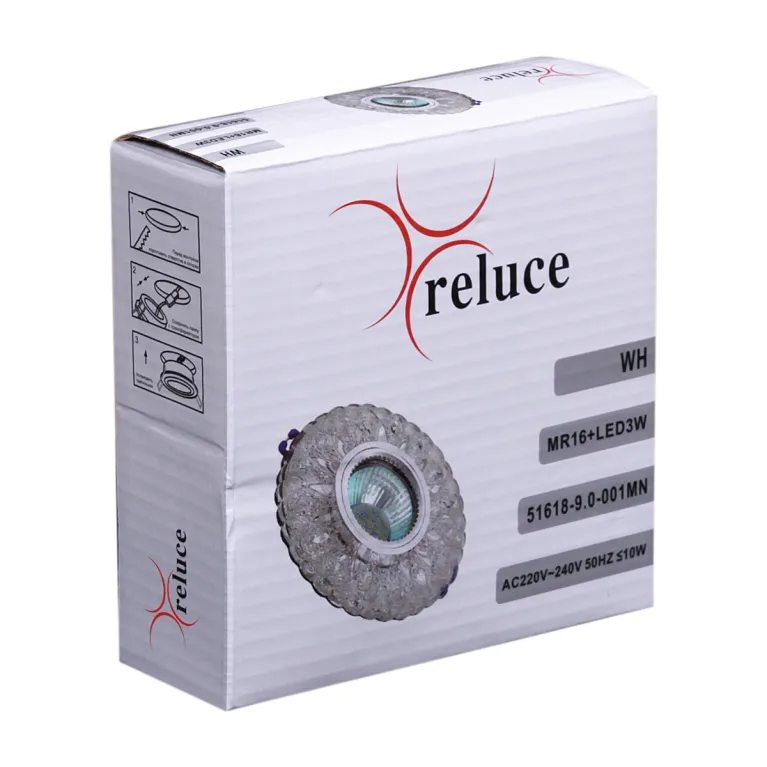 Встраиваемый светильник Reluce 51618-9.0-001MN MR16+LED3W DL 4000K WH в Нижнем Новгороде