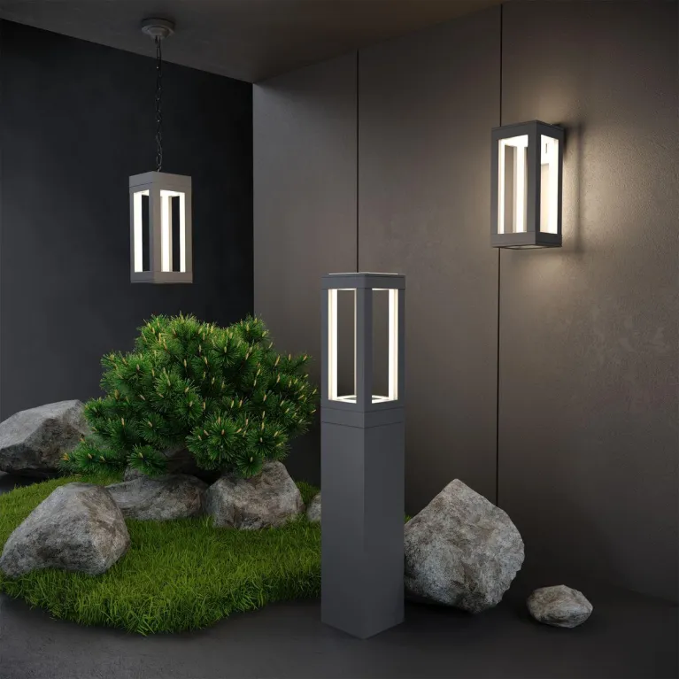 Уличный светодиодный светильник Elektrostandard Frame 1529 Techno Led серый 4690389172373 в Нижнем Новгороде