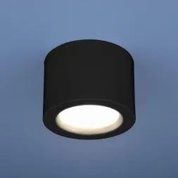 Потолочный светодиодный светильник Elektrostandard DLR026 6W 4200K черный матовый 4690389120688
