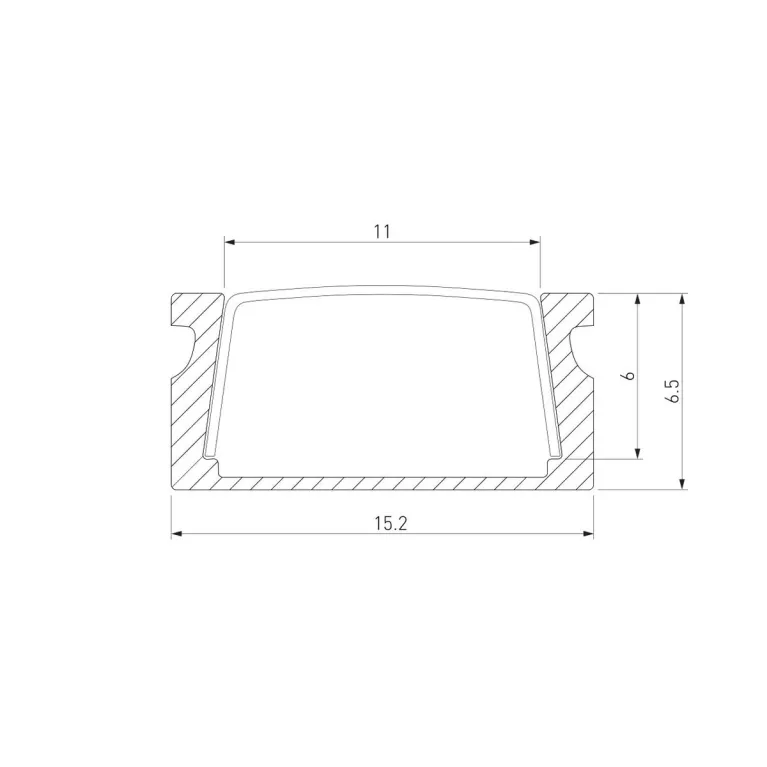 Накладной алюминиевый профиль для светодиодной ленты Elektrostandard LL-2-ALP006 4690389170447 в Нижнем Новгороде