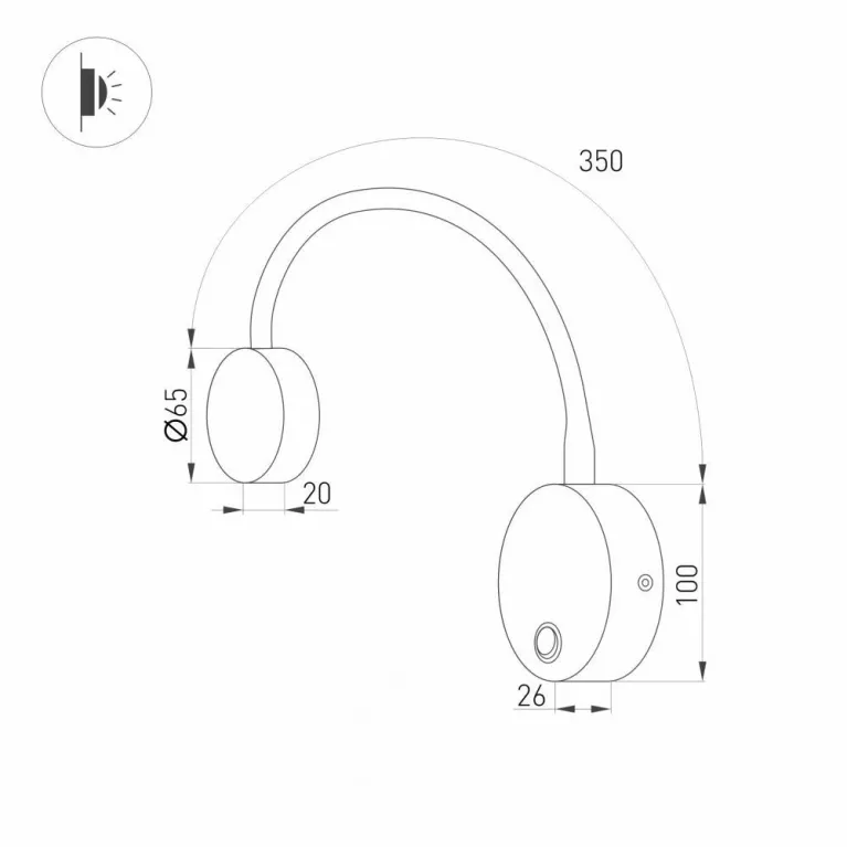 Бра Arlight SP-Son-R90-3W Warm3000 029628 в Нижнем Новгороде