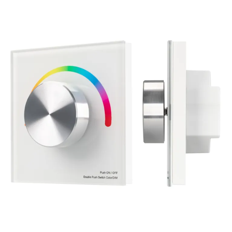 Панель Arlight Smart-P5-RGB-G-IN White (3V, Rotary, 2.4G) 033756 в Нижнем Новгороде