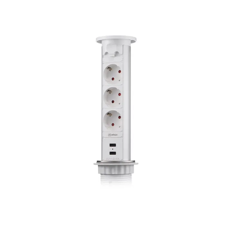 Блок розеток 105J (3 секции и 2 USB) Mebax 00-00000823 в Нижнем Новгороде