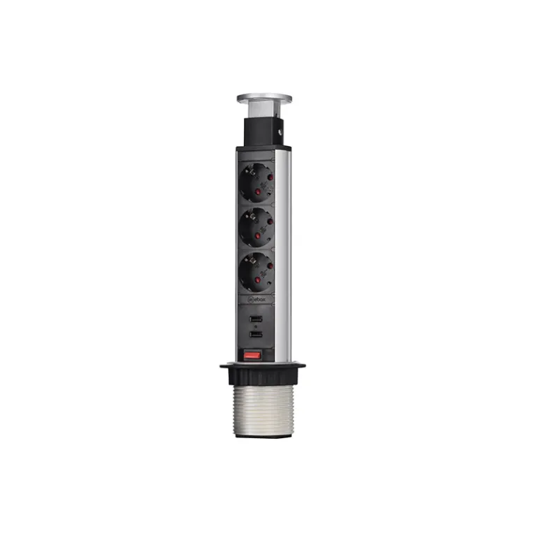 Блок розеток 105S (3 секции и 2 USB) Mebax 00-00001166 в Нижнем Новгороде