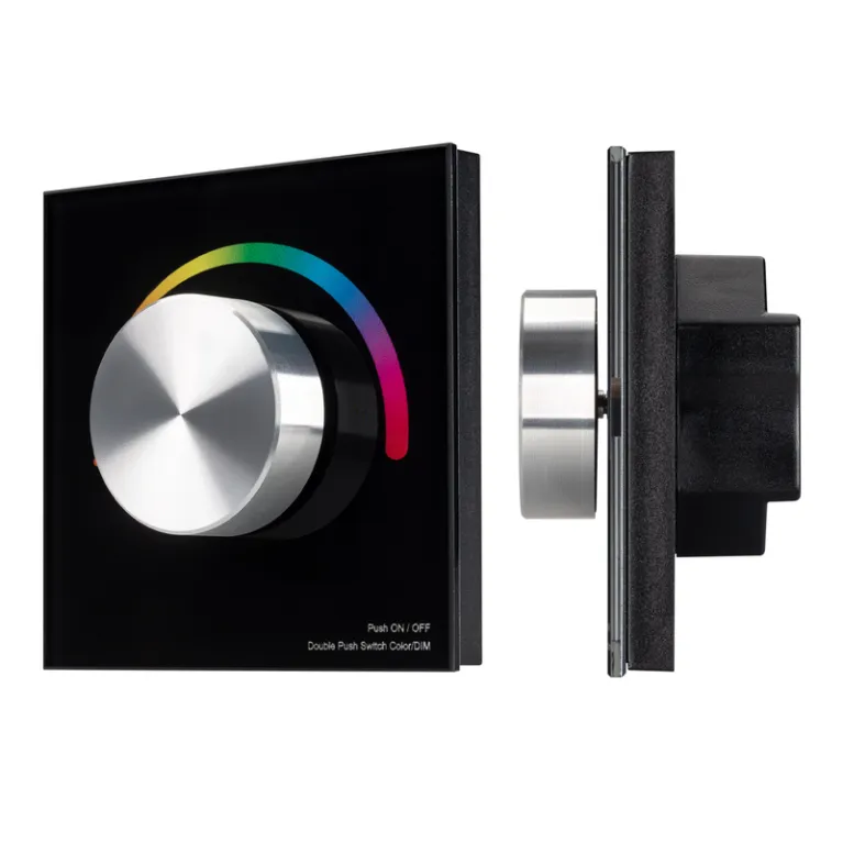 Панель Arlight Smart-P5-RGB-G-IN Black (3V, Rotary, 2.4G) 033757 в Нижнем Новгороде