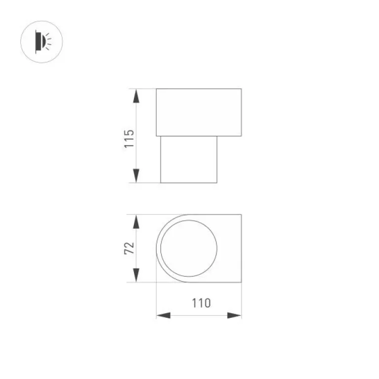 Настенный светодиодный светильник Arlight Sp-Spicy-Wall-S115x72-6W Day4000 033581 в Нижнем Новгороде