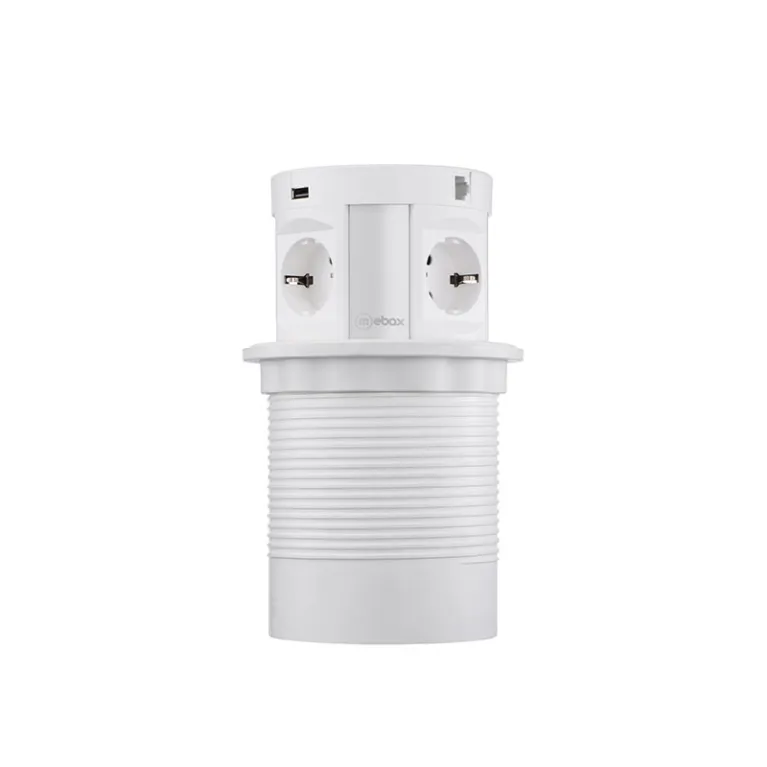 Блок розеток 107J (4 секции, 2 USB и RJ-45) Mebax 00-00001172 в Нижнем Новгороде