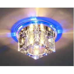Встраиваемый светильник с двойной подсветкой Elektrostandard N4/S G4 BL синий 4690389003172