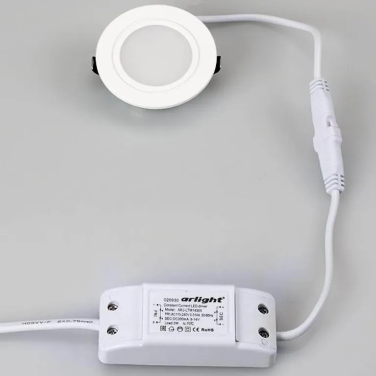 Мебельный светодиодный светильник Arlight LTM-R60WH-Frost 3W Warm White 110deg 020762 в Нижнем Новгороде