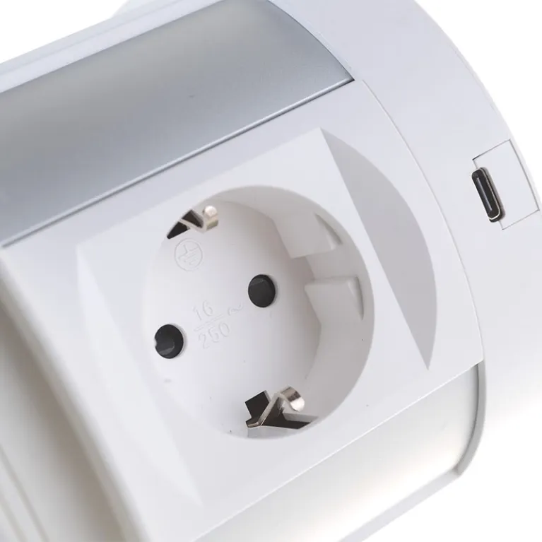 Блок розеток 107J (4 секции, 2 USB А + 2 USB С) Mebax 00-00001171 в Нижнем Новгороде