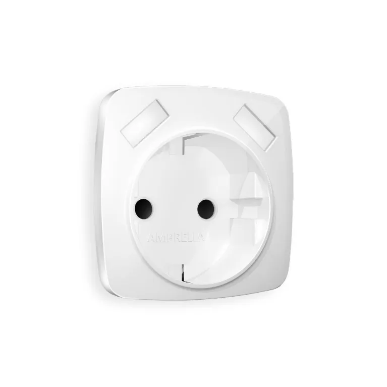Лицевая панель для розетки с/з со шторками 2USB A+A Ambrella Volt Omega OP1090 в Нижнем Новгороде