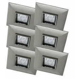 Встраиваемый светильник (в комплекте 6 шт.) Paulmann Quadro 99524