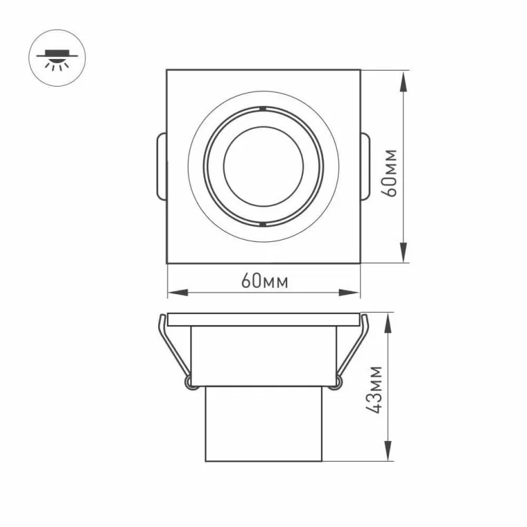 Мебельный светодиодный светильник Arlight LTM-S60x60WH 3W White 30deg 014925 в Нижнем Новгороде