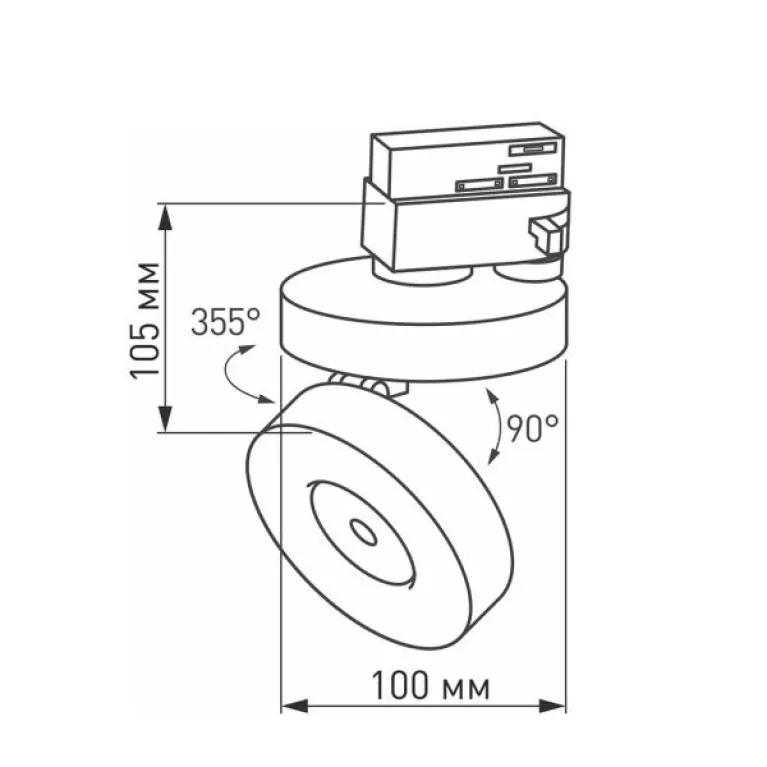 Трековый светодиодный светильник Arlight LGD-Mona-Track-4TR-R100-12W Day4000 025447(2) в Нижнем Новгороде