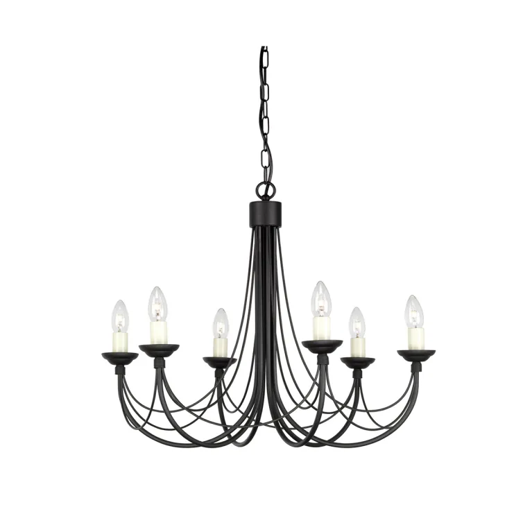 Подвесная люстра Elstead Lighting Carisbrooke CB6-BLACK в Нижнем Новгороде