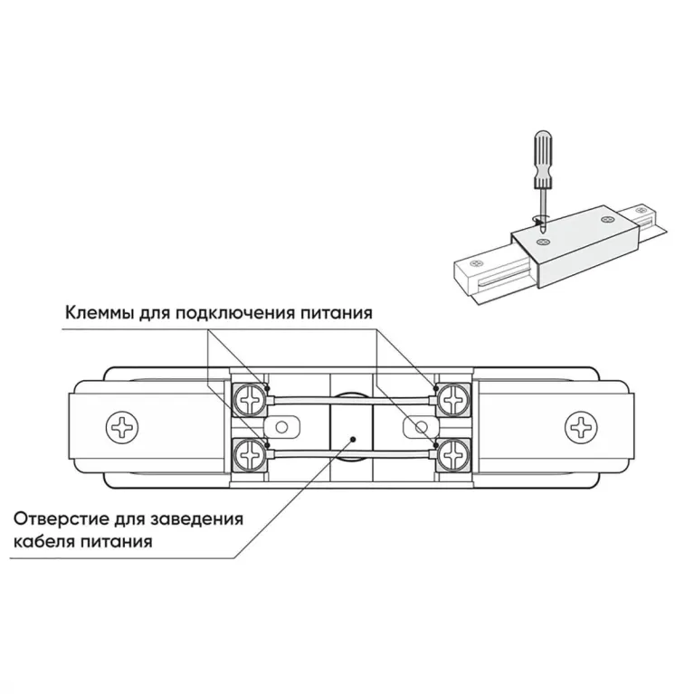 Прямой коннектор Denkirs TR1008-BK в Нижнем Новгороде